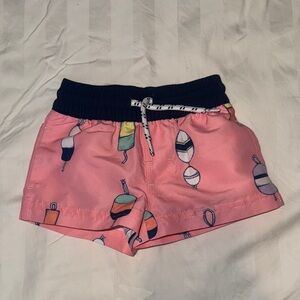 The Beaufort Bonnet Company Pink Patterned Kids Shorts